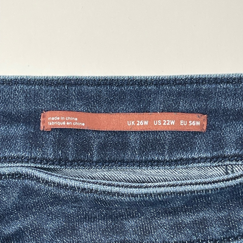 Anthropologie Pilcro Flare Leg Dark Wash Jeans Plus Size 22W - Picture 5 of 9